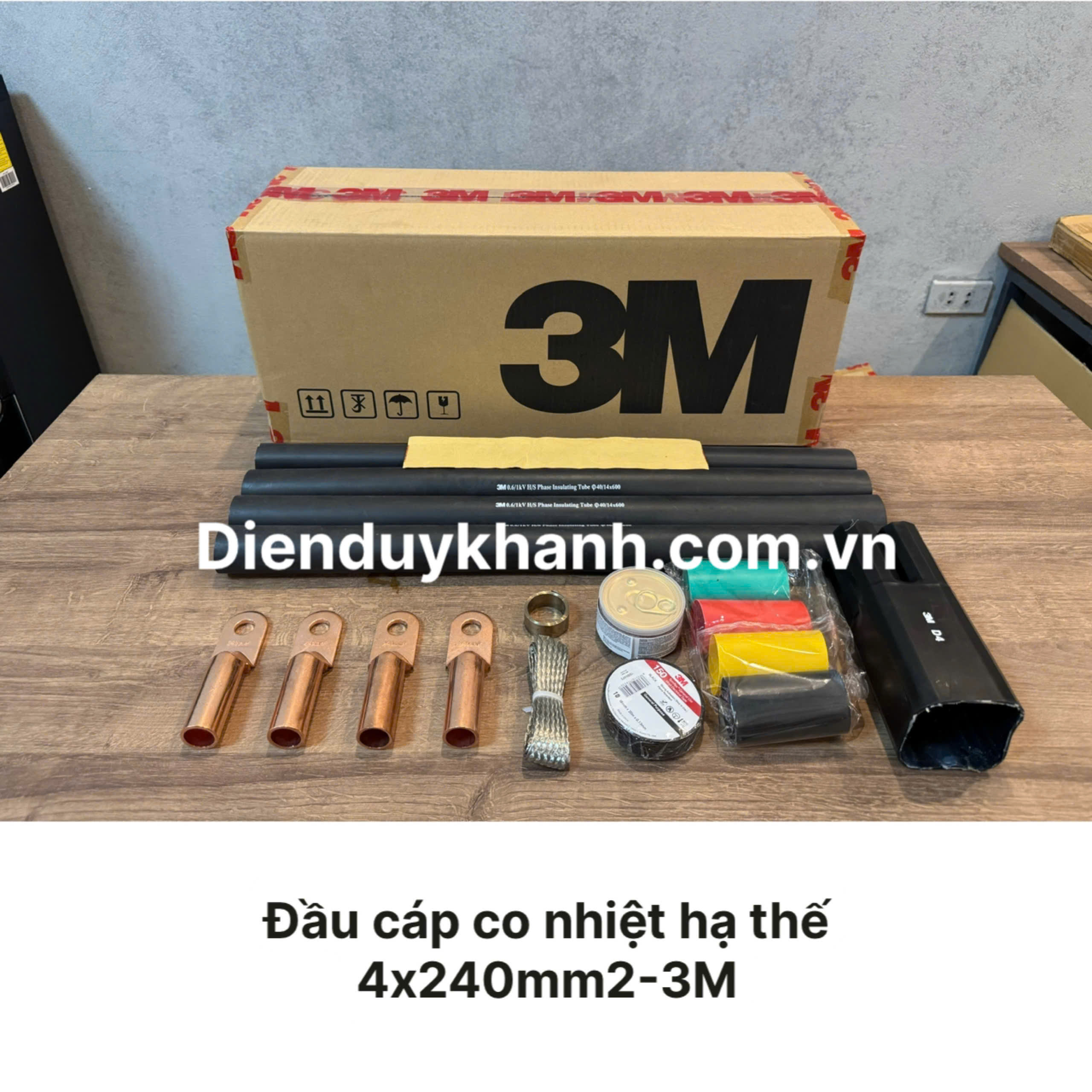 Đầu Cáp Co Nhiệt Hạ Thế 4x240mm2 3M Chính Hãng Giá Rẻ